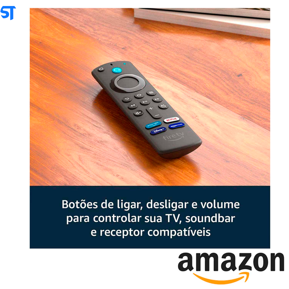 Fire TV Stick 4K Com Controle Remoto Por Voz Com Alexa, Streaming em Full HD 4k - B08MQZN1X/565170