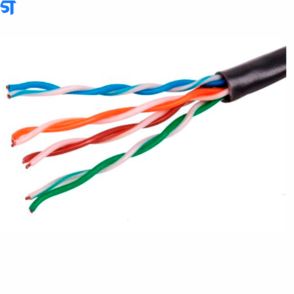 Cabo de Rede 3 Metros Mk2 Tecno 23AWG UTP Categoria 5E Preto 3Mt Com Plug Wurt