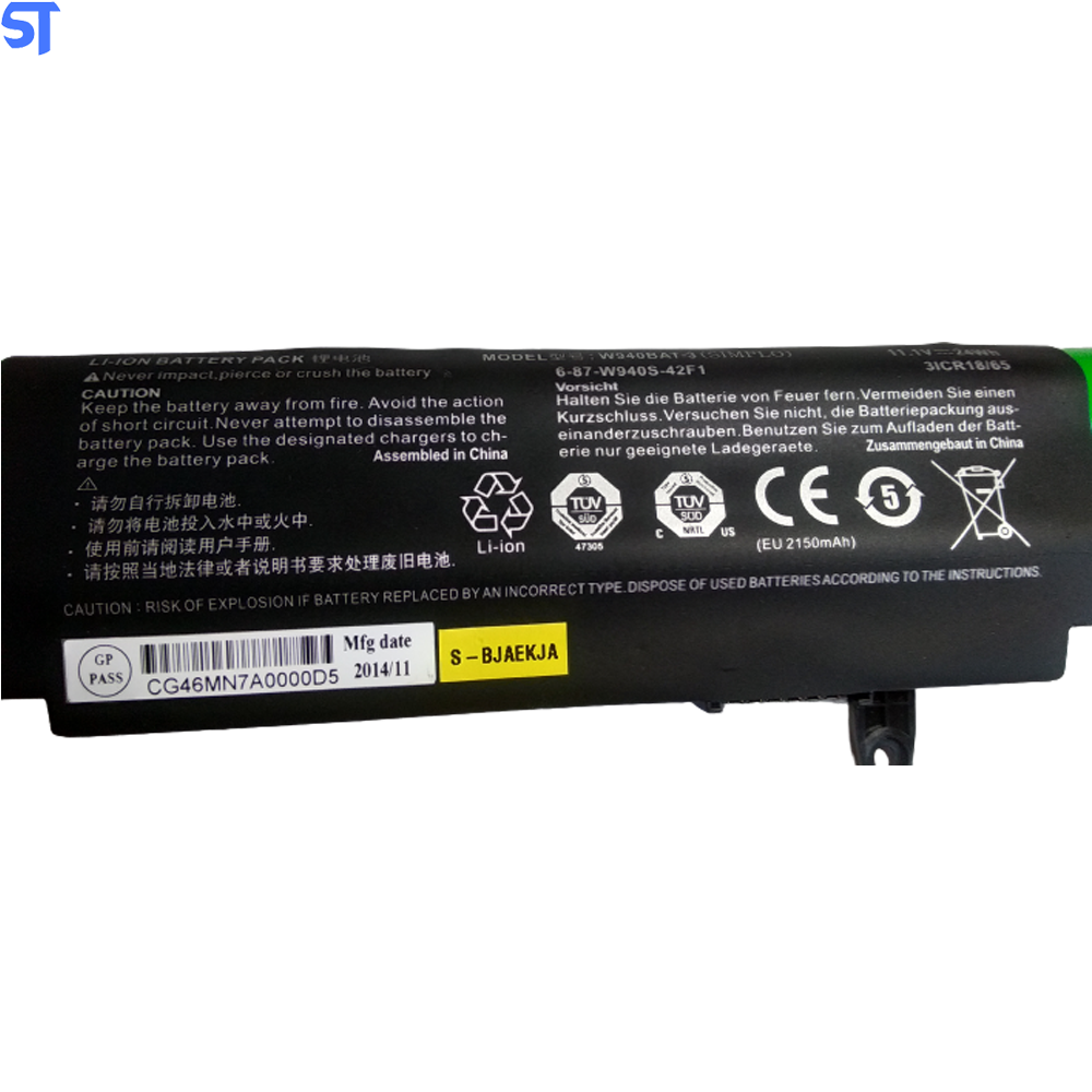 Bateria Notebook Compatível Positivo 11.1V 24WH Verde W940bat-3