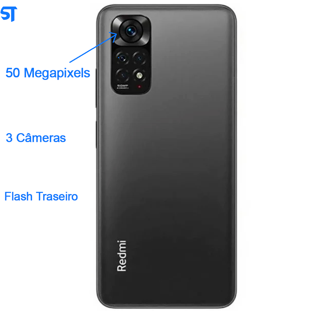 Smartphone Xiaomi Redmi Note 11 -128GB / 6GB RAM / Dual Sim / Tela 6.6