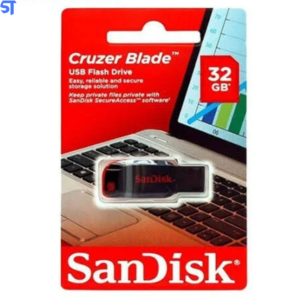 Pen Driver 32 GB Sandisk Cruzer Blade Usb Flash Drive