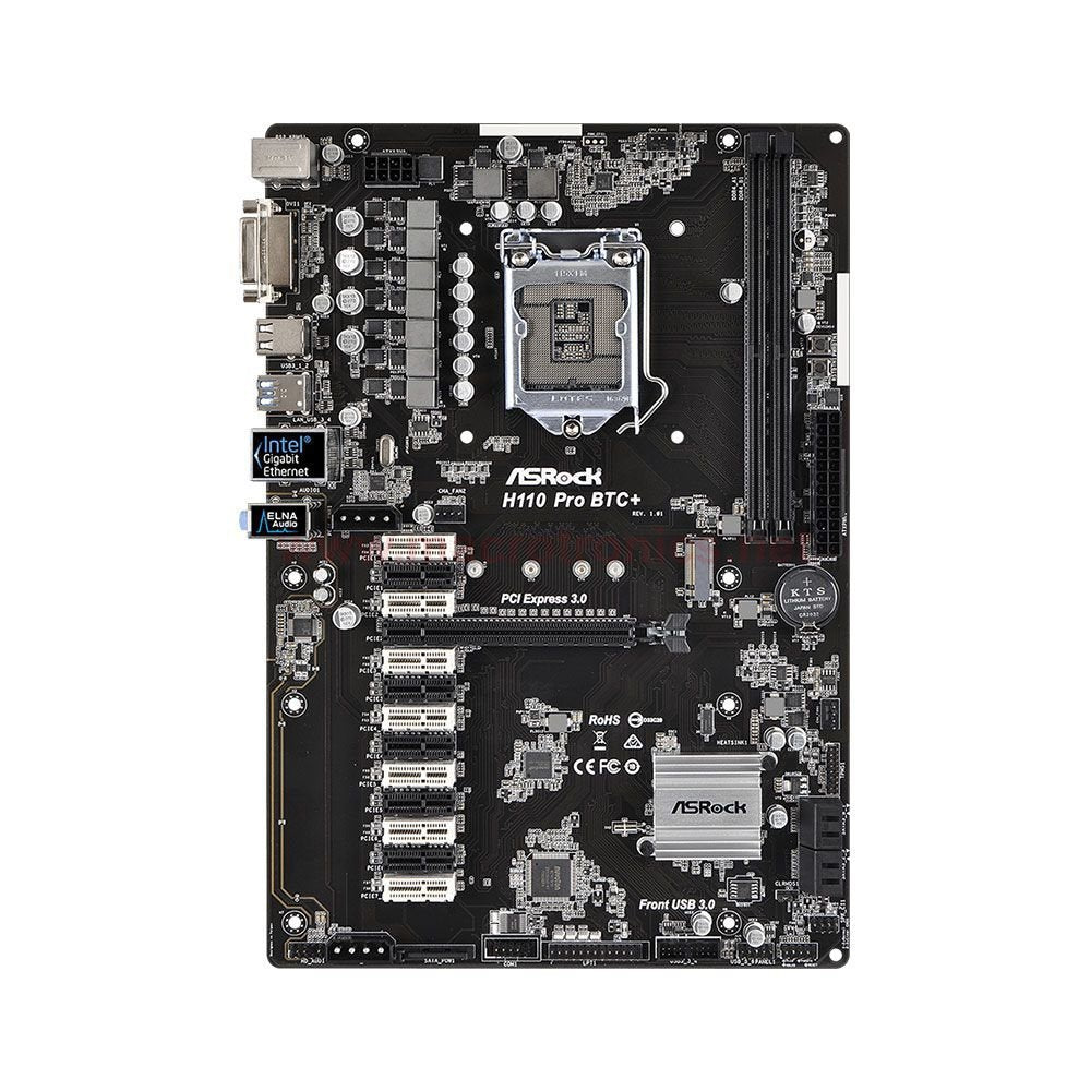 Placa Mãe ASRock H110 Intel Soket Lga 1151 Ddr4 Pro BTC+90-Mxb5S0-A0UAYZ