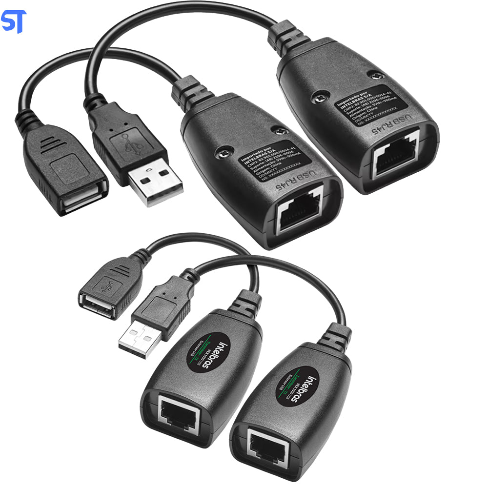 Adaptador Extensor USB Via Cabo de Rede - USB Para RJ45 - VEX 1050 USB G2- Intelbras
