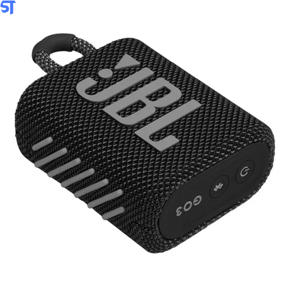 Caixa de Som Portátil JBL GO 3 Bluetooth 5.1 À Prova D'água e Poeira IP67 Preto