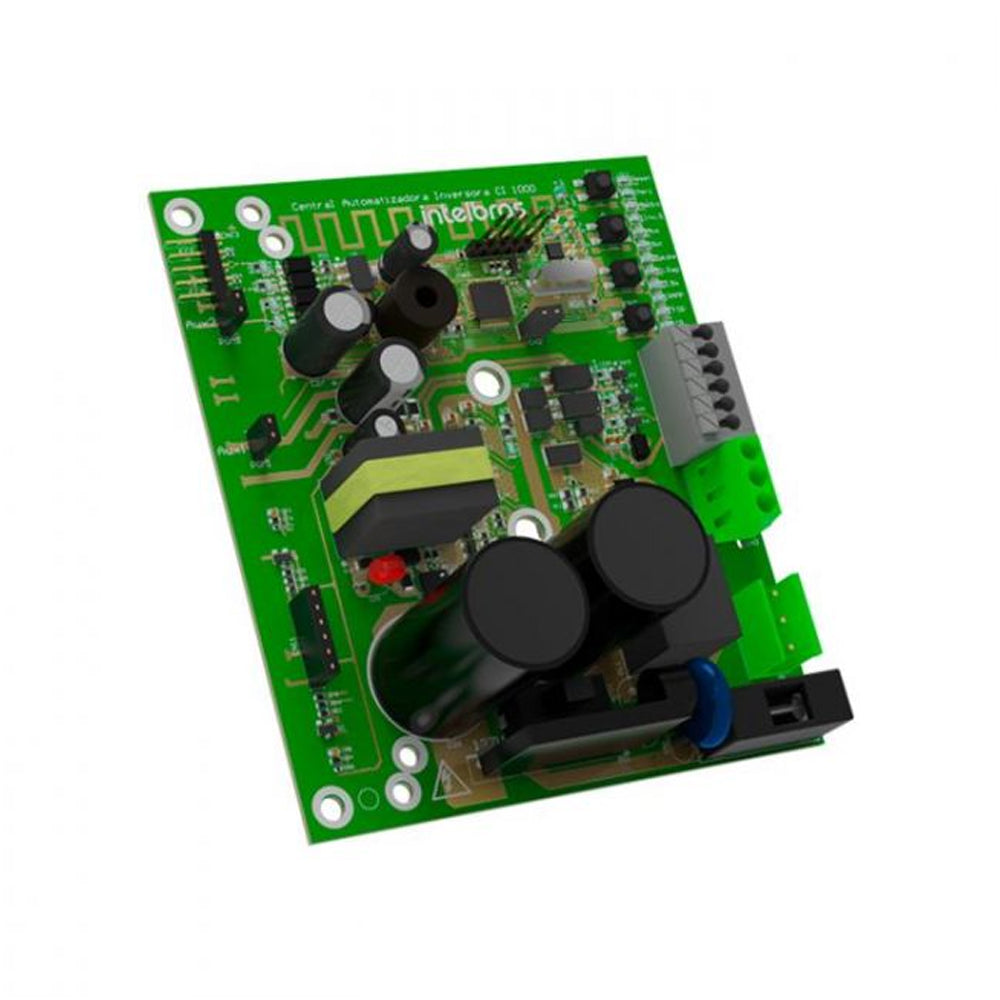 Motor Automatizador de Portão Rápido Intelbras DC 800 FAST Deslizante 1/2 HP Bivolt 220V Com 2 Controles e Placa