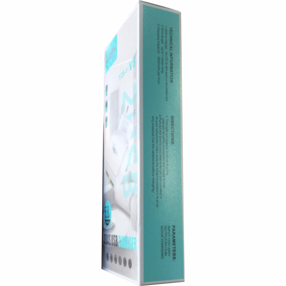 Carregador V8 Fast Charger 2 Usb 5V 5.8A 29W Saida 1 Metro Leon Gts Y29-1