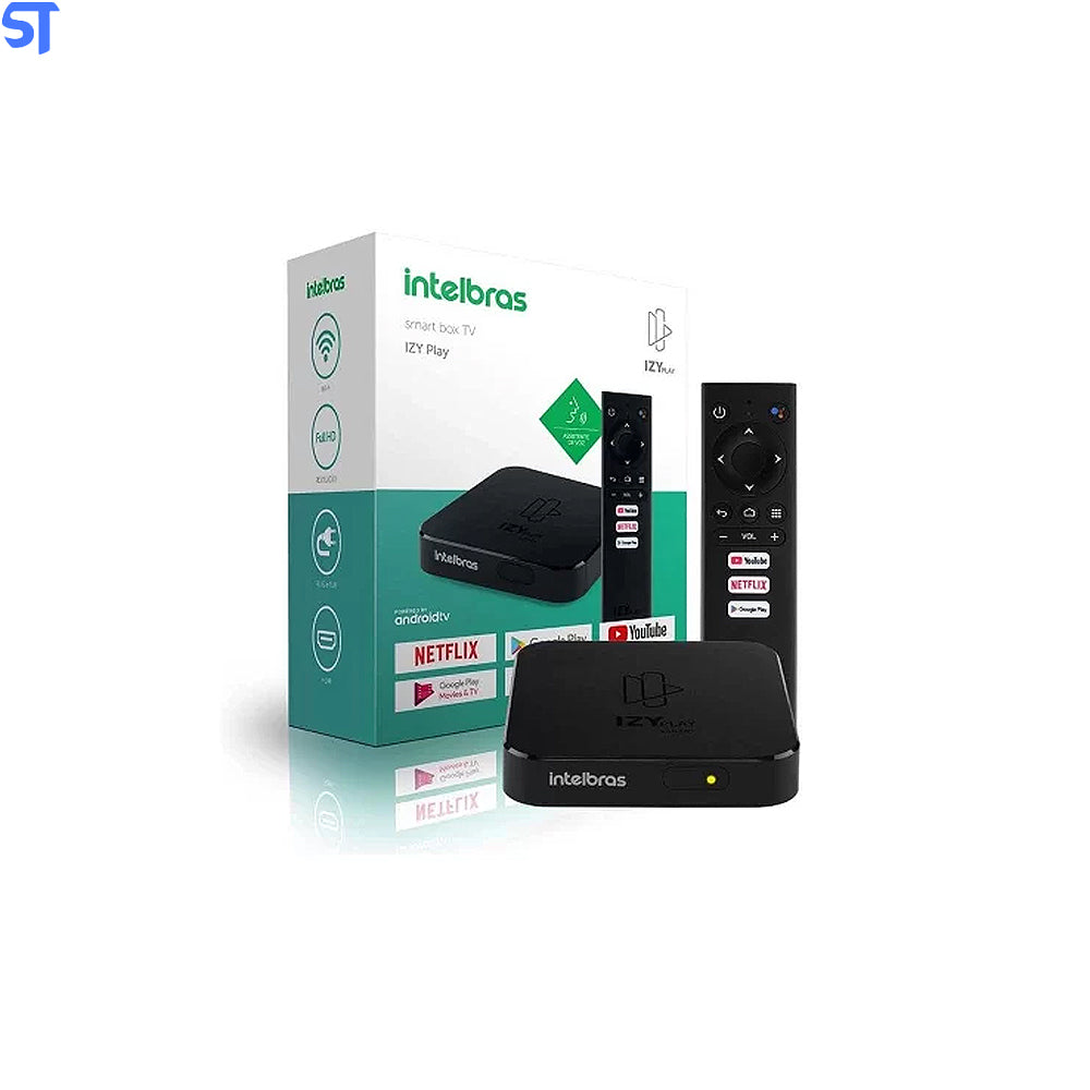 Smart Box Android TV Izy Play 4143010 Intelbras