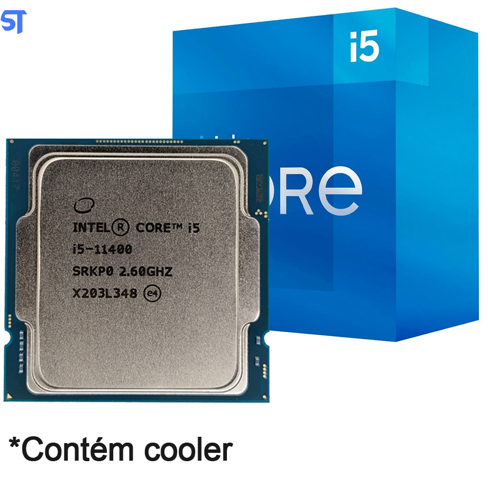 Processador Intel Core i5-11400 11ª Geração, Cache 12MB, 2.6 GHz (4.4GHz Turbo), LGA1200- Com Cooler e Box