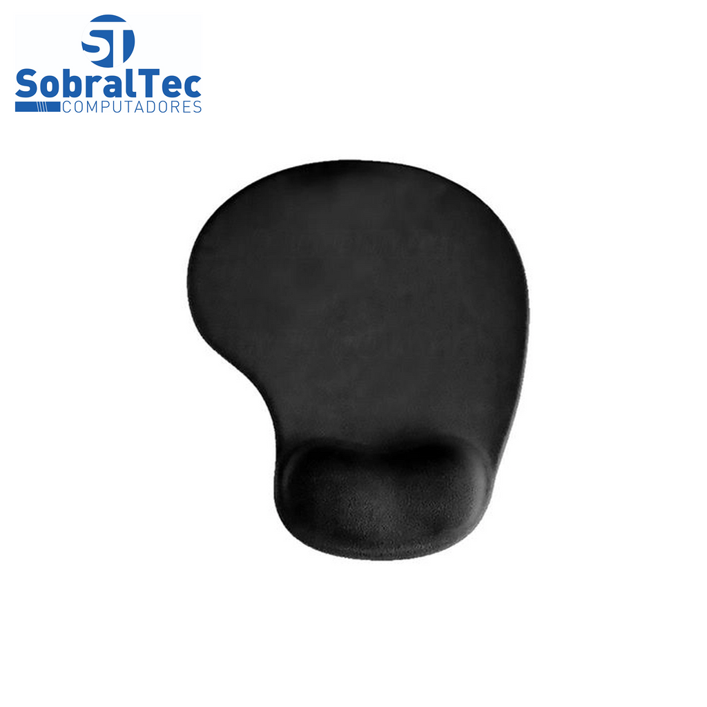 MousePad Base para Mouse Com Apoio Em Gel Preta MD9