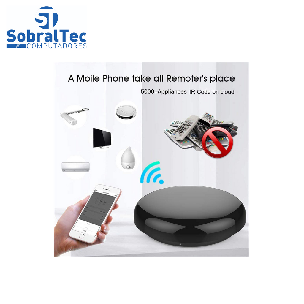 Central Controlador Remoto Universal Infravermelho Inteligente All In One WiFi IR Blaster