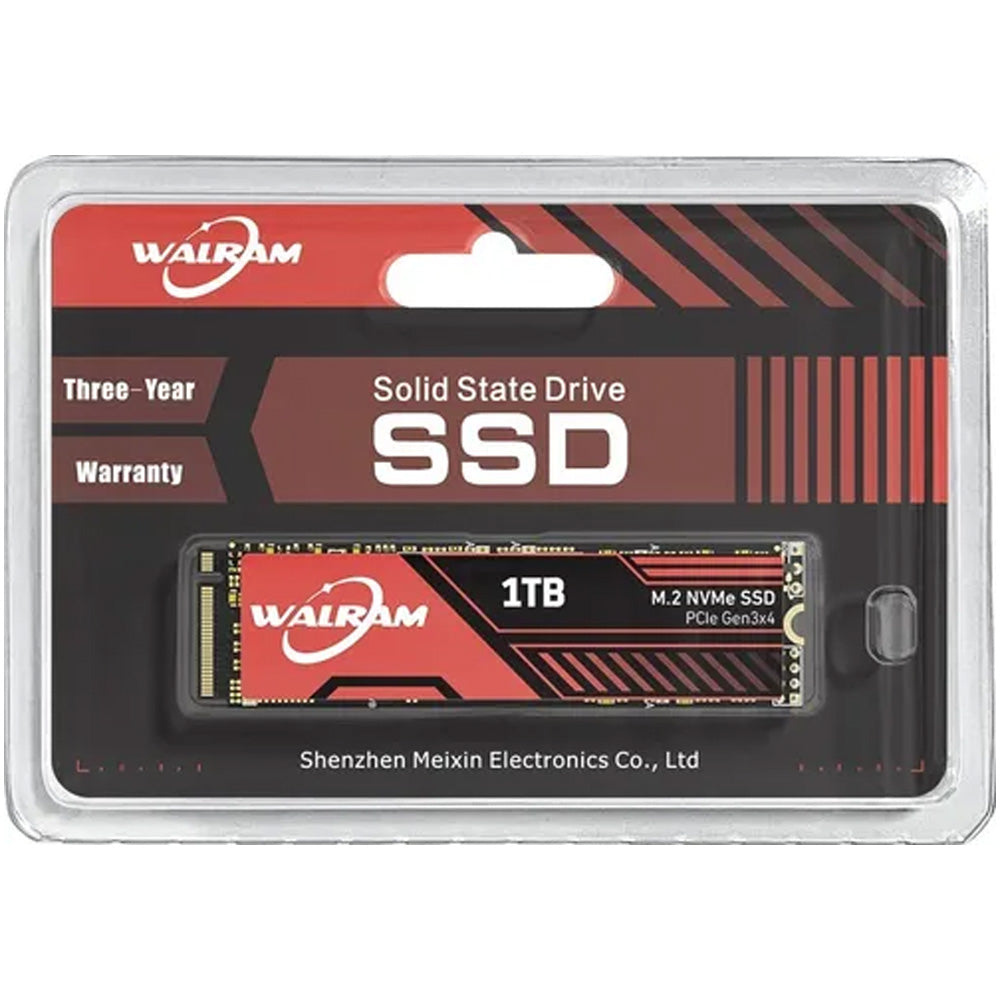 SSD M.2 NVME 1TB Walram 2000Mb/s Leitura 1800Mb/s Escrita