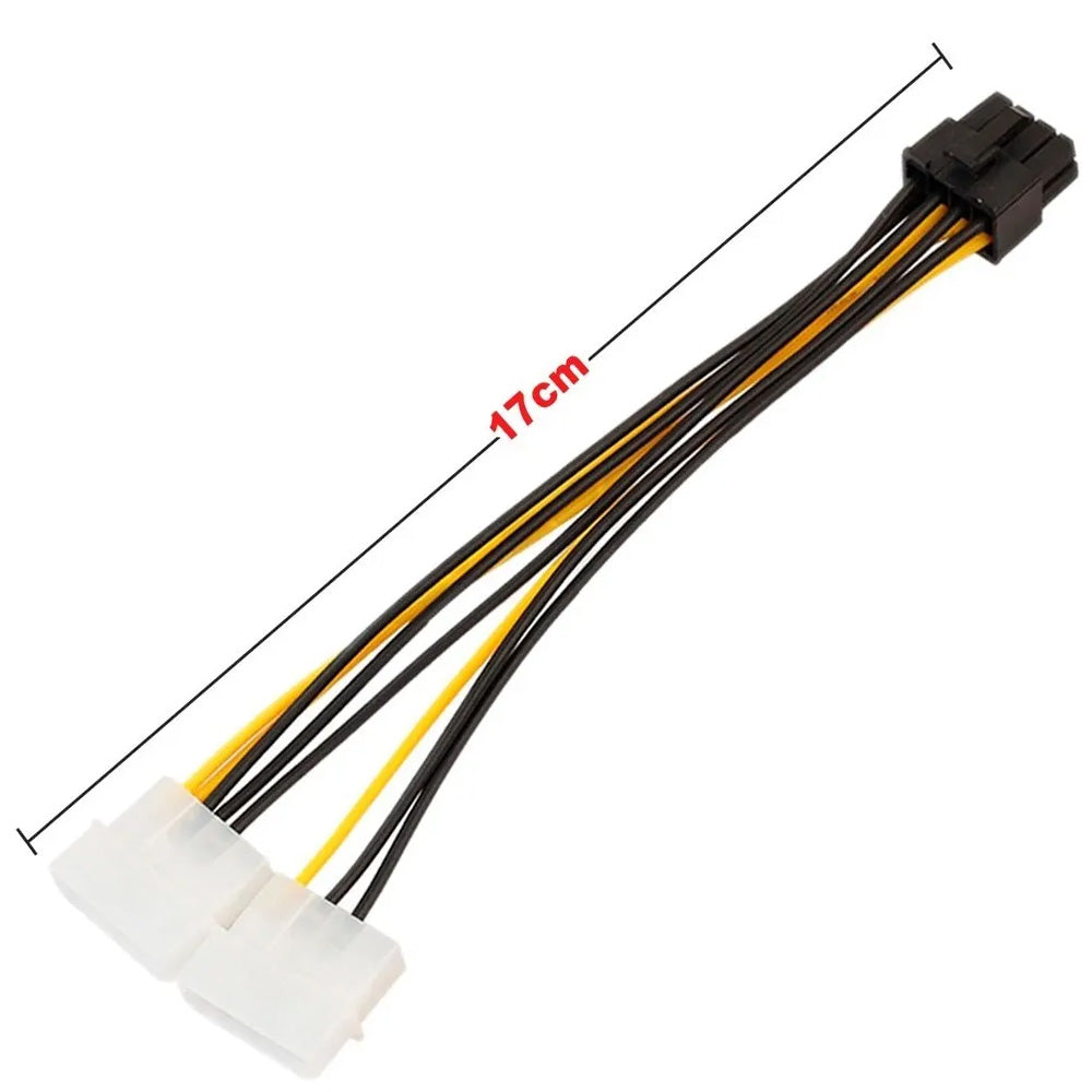 Cabo Adaptador Pci-express 6 Pinos Alimenta Placa De Vídeo