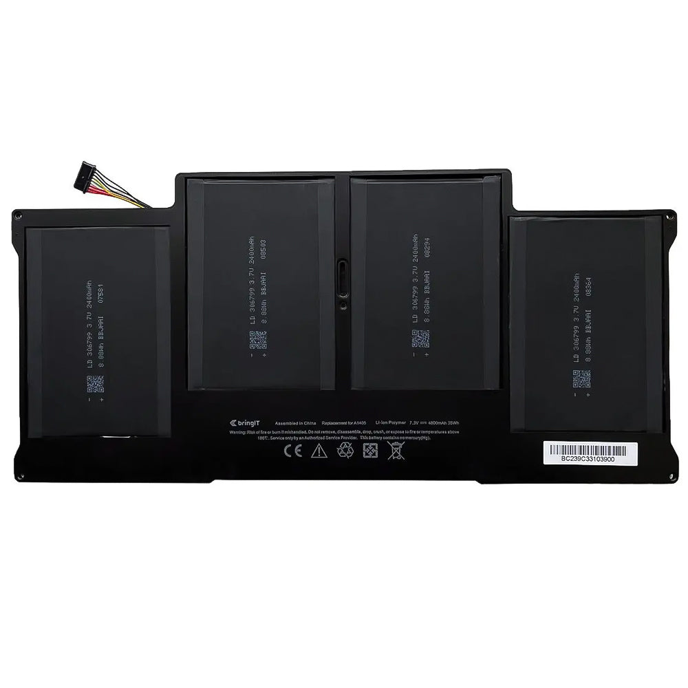 Bateria Para Notebook Compativel Com Apple A1466 A1405 Polimero - Preto - 7.3V bringIT