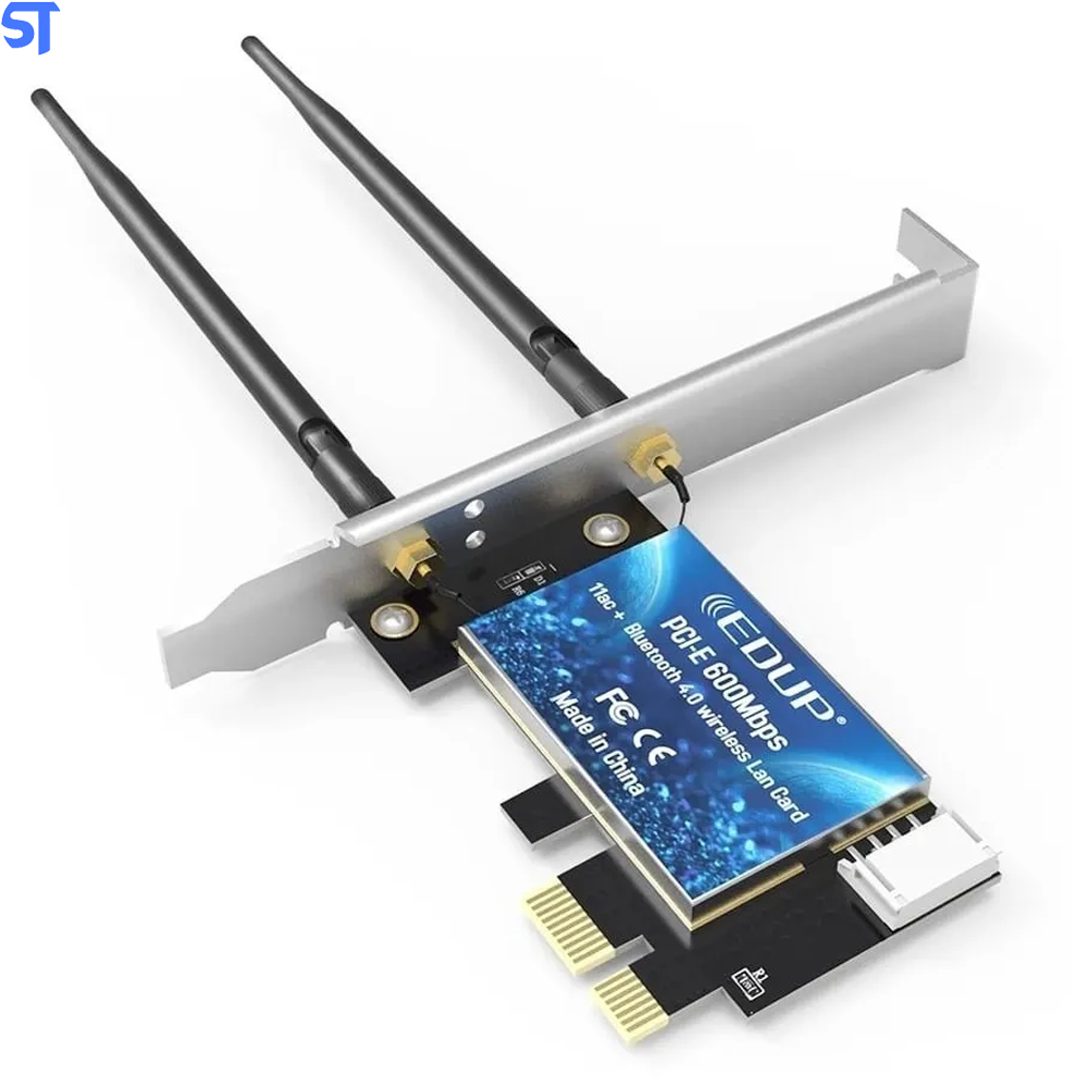 Placa Pci-e Bluetooth 4.0 e Wi-Fi Dual Band 2.4g/5ghz Rede Edup