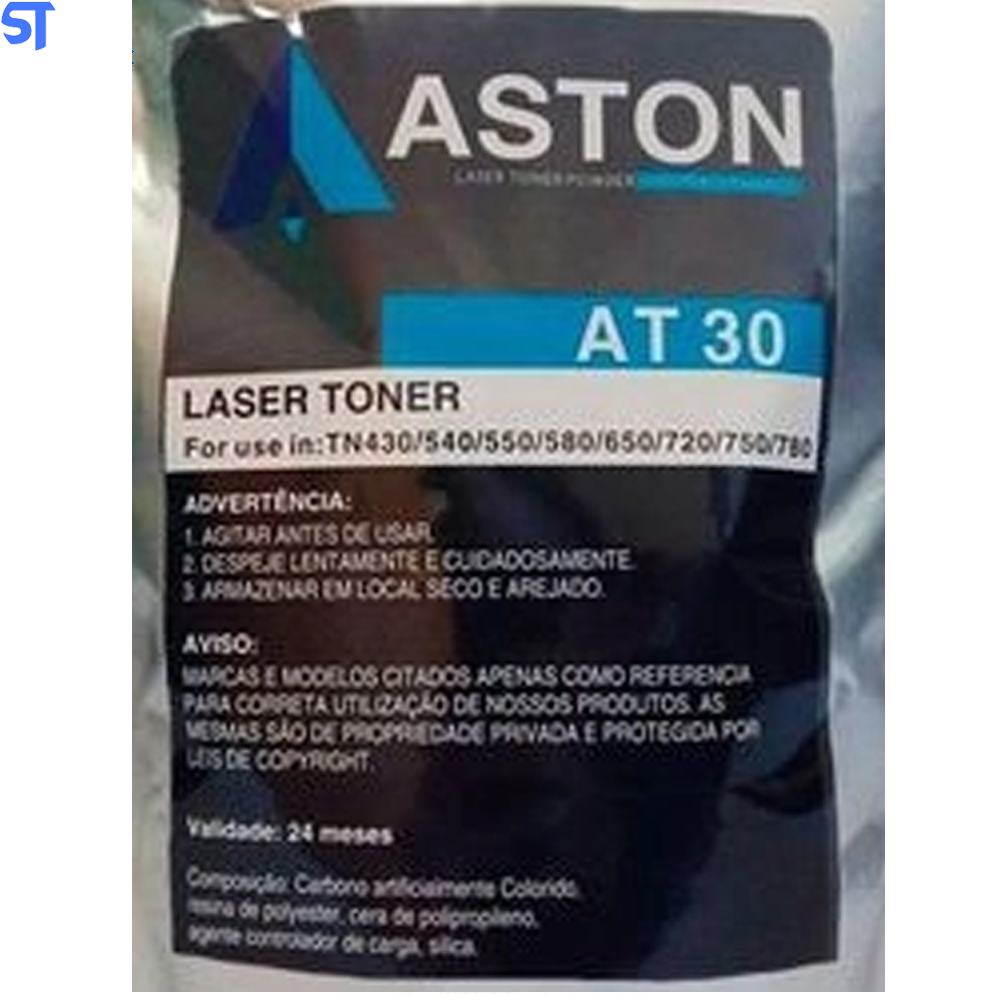 Pó para Recarga de Toner Brother Universal Aston AT30 1 Kg Bag