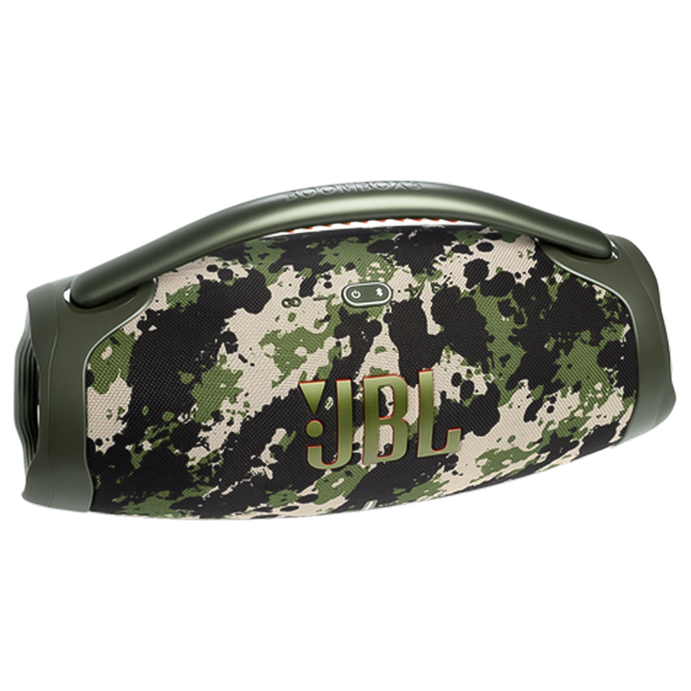Caixa de Som Portátil JBL Boombox 3, Bluetooth, 80W RMS,P2, À prova d'água, Camuflada - JBLBOOMBOX3SQUADBR
