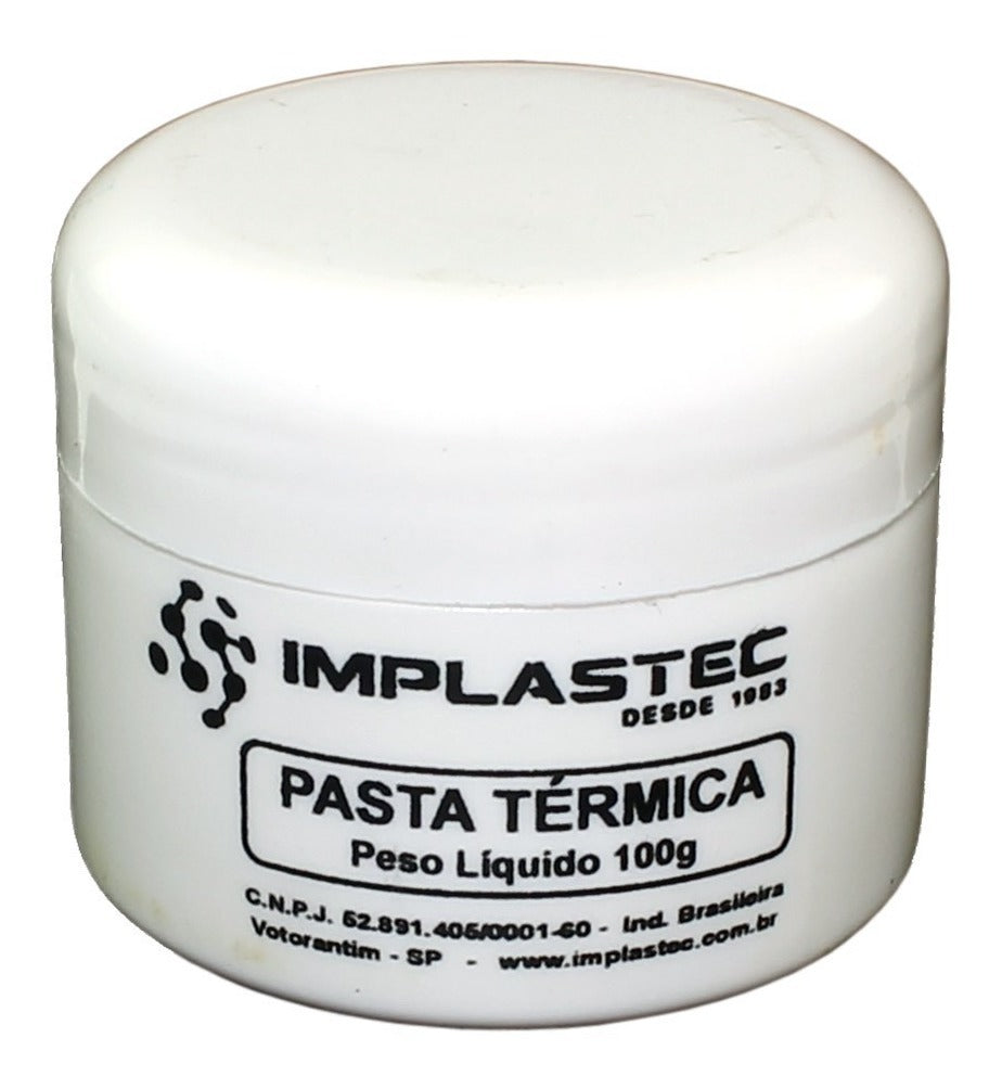 Pasta Térmica Branca Implastec 100g Alta Qualidade Para Processador 100G