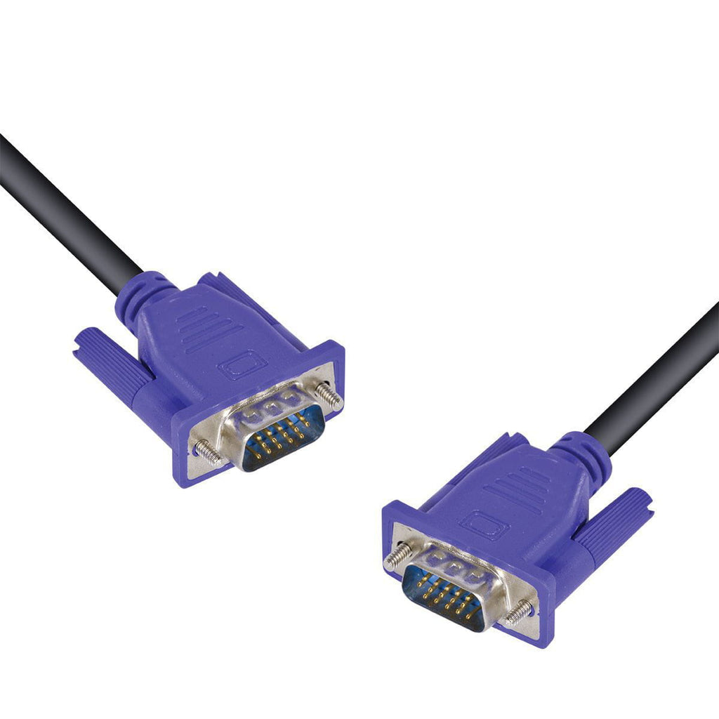 Cabo VGA Microfins 15 Pinos 5M Preto Com Filtro