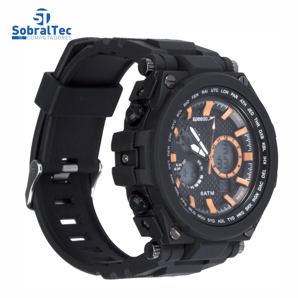 Relógio Digital Analógico Speedo 81160g0evnp3