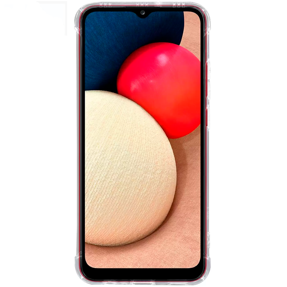 Case De Silicone Transparente  Anti Impacto Para Samsung Galaxy A02s
