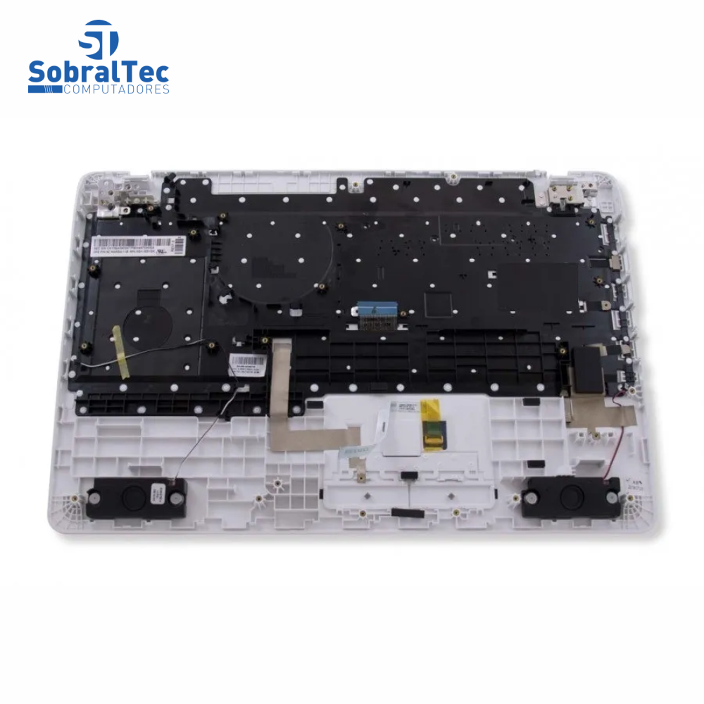Teclado para Notebook Samsung Expert X41 NP300E5K Com Top Cover Branco
