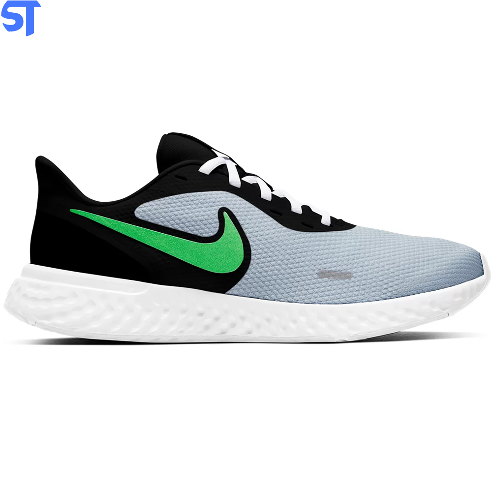 Tenis Nyke Revolution 40 Preto Verde e Branco