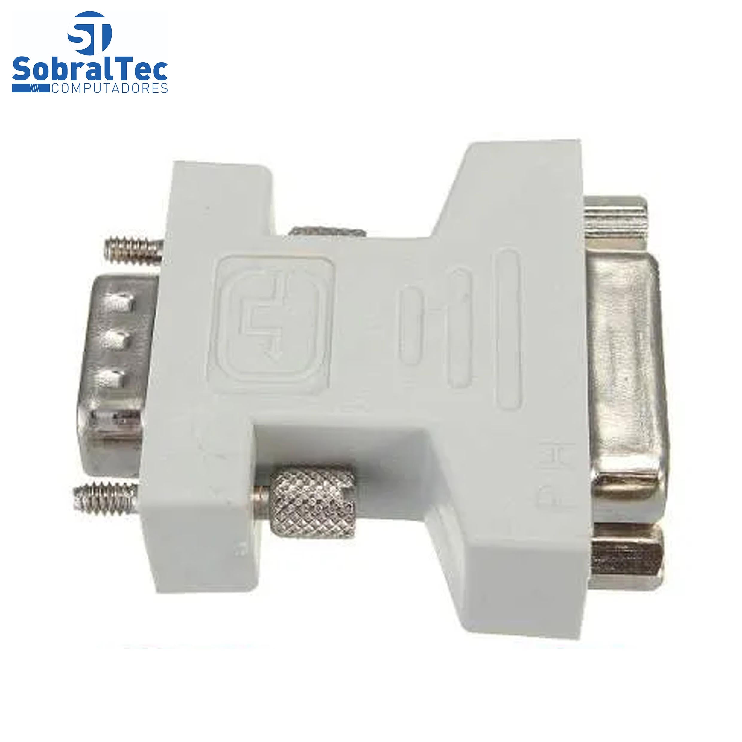 Adaptador DVI Fêmea 24+1 / 24+5 Para VGA Macho