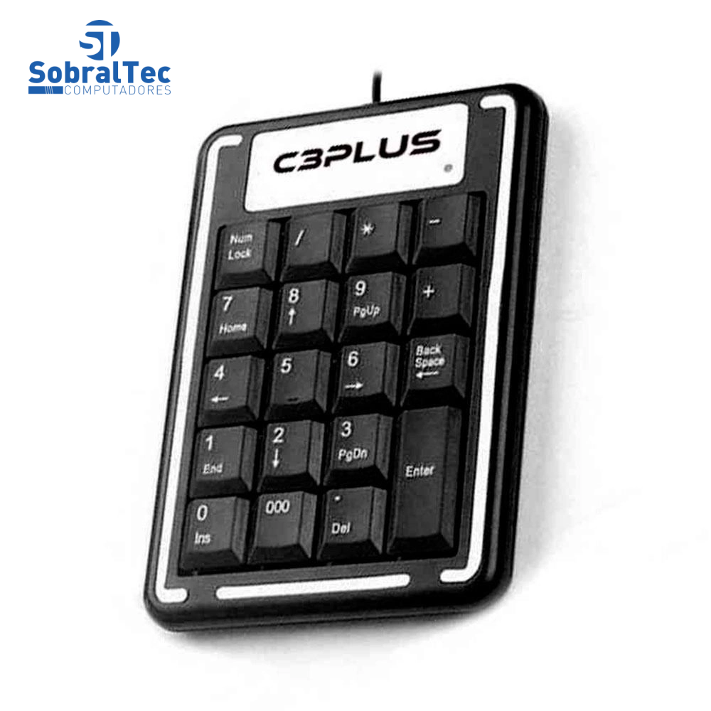 Teclado Numérico Usb Para Notebook E Pc Kn-11bk C3plus