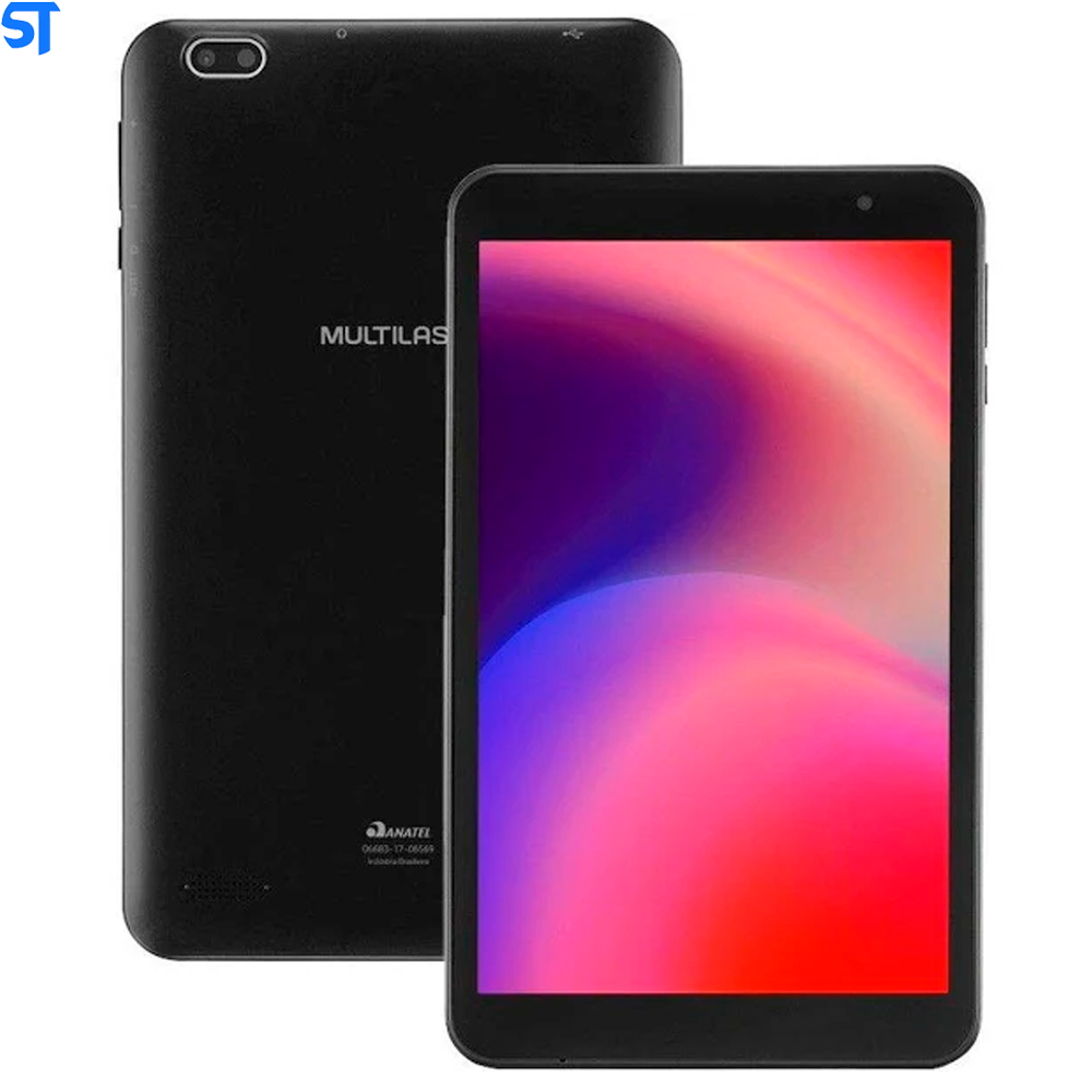 Tablet Multilaser M8 Wi-fi 32GB Tela 8 pol. 2GB RAM + Wi-fi Android 11 (Go edition) Processador Quad Core - Preto - NB35