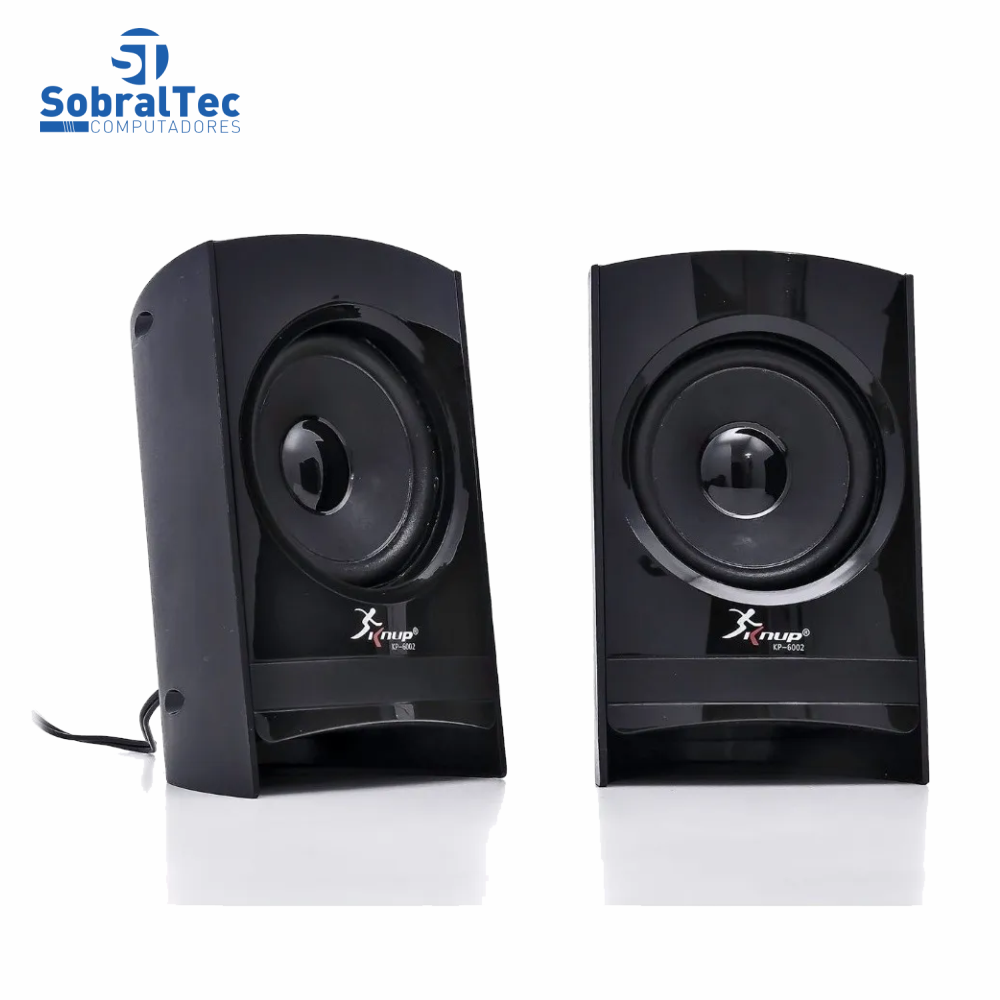 Sistema De Som Bluetooth MP3 Hi-Fi USB Cartão SD Knup KP-6002BH