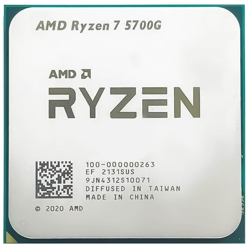 Processador AMD Ryzen 7 5700G, 3.8GHz (4.6GHz Max Turbo), AM4, Vídeo Integrado, 8 Núcleos - 100-100000263 S/BOX