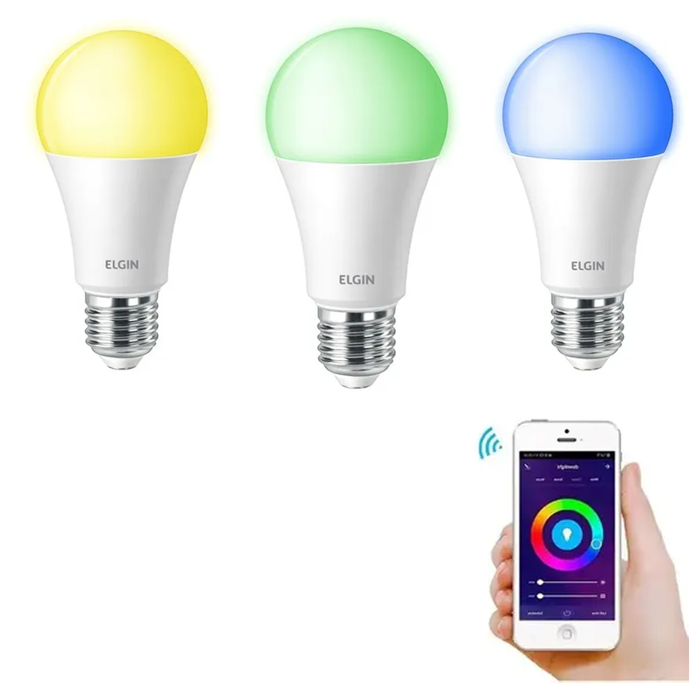 Lâmpada Led Bulb A60 10W Bivolt Smart  Col - Elgin
