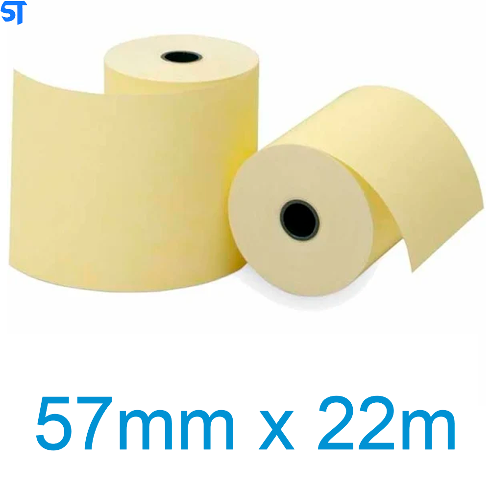 Bobina Termica Amarela 57mm x 22m 1 Via Maxprint