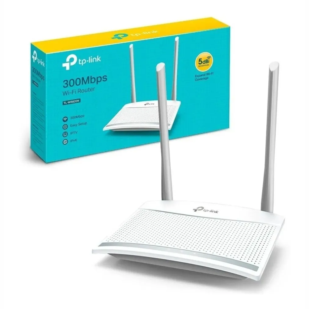 Roteador Wireless N 300Mbps TP-Link TL-WR820N Com 2 Antenas 2LAN