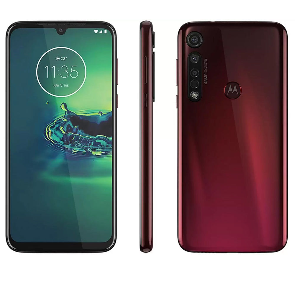 Smartphone Motorola G8 Plus 64GB Cereja 4G - 4GB RAM Tela 6,3” Câm. Tripla + Câm. Selfie 25MP- XT2019