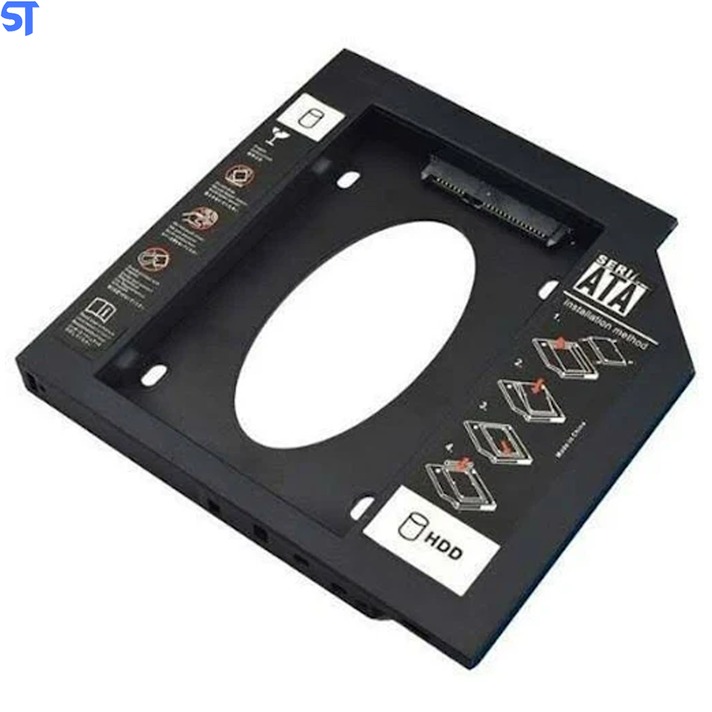 Gaveta Caddy Adaptador Para Segundo HD De Notebook Ou SSD 12.7mm Knup KP-HD022