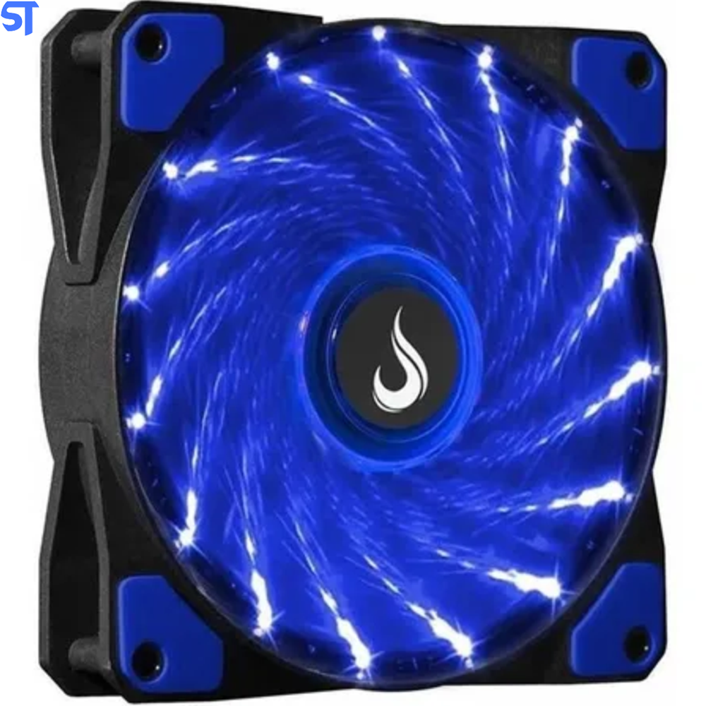 Cooler Fan Rise Mode Wind W1, 120mm LED Azul RM-WN-01-BB