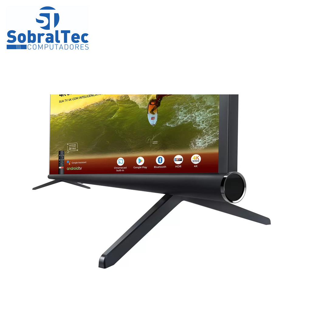 Smart TV 4K LED 65” SEMP TCL 65P8M Android Wi-Fi - Bluetooth HDR Inteligência Artificial 3 HDMI 2 USB