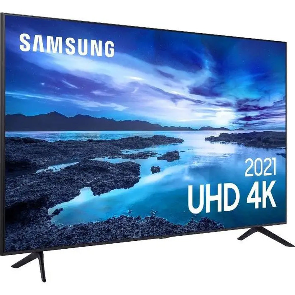 Smart TV 60" UHD 4K Samsung 60AU7700, Processador Crystal 4K, Tela sem limites, Visual Livre de Cabos, Alexa built in, C
