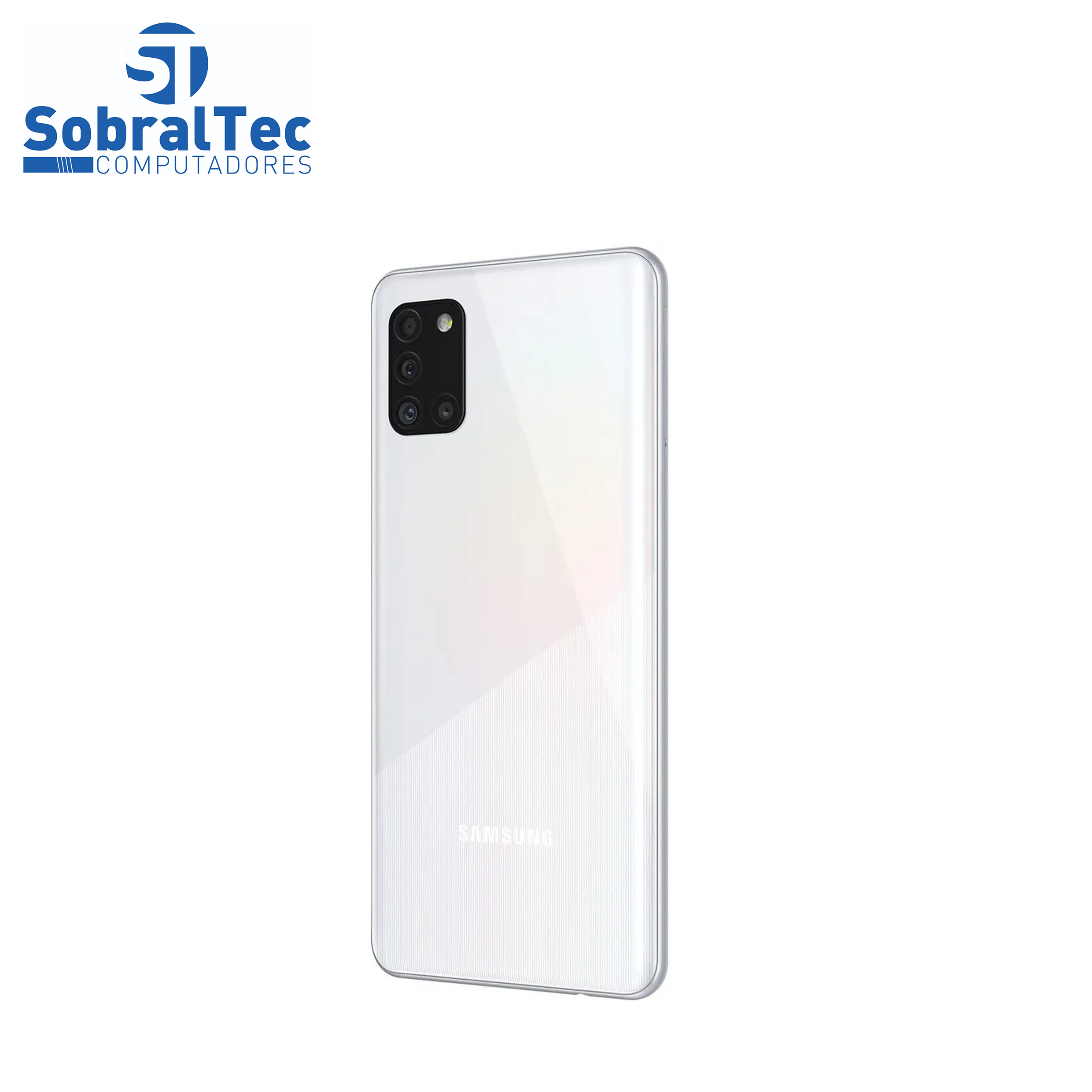 Smartphone Samsung Galaxy A31 128GB Branco 4G - Octa-Core 4GB RAM Tela 6,4” Câm.Quádrupla + Selfie
