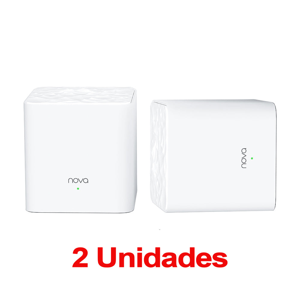 Kit com 2 Roteadores WiFi Mesh 5GHZ E 2.4GHZ AC1200 MW3 Tenda - Branco