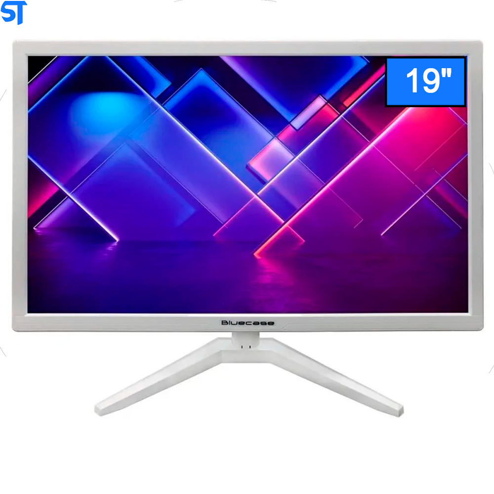 Monitor LED 19" Branco Bluecase BM19D2HVW  HDMI / VGA