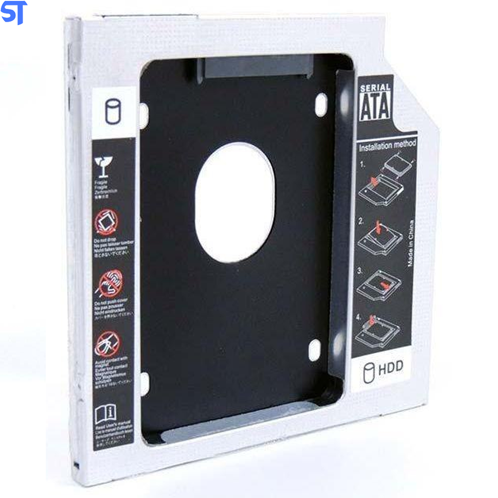 Gaveta Caddy Adaptador Para Segundo HD de Notebook ou Ssd 9.5mm Bringit