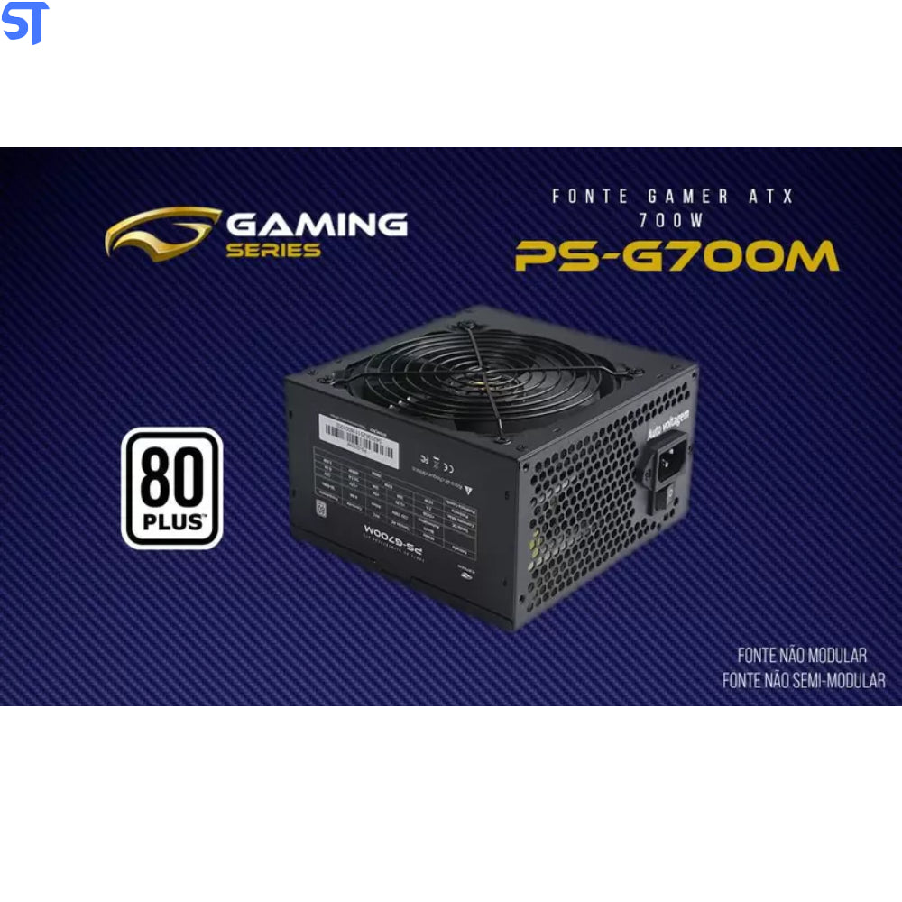 Fonte Game ATX 700W PS-G700M 80+ White C3Tech