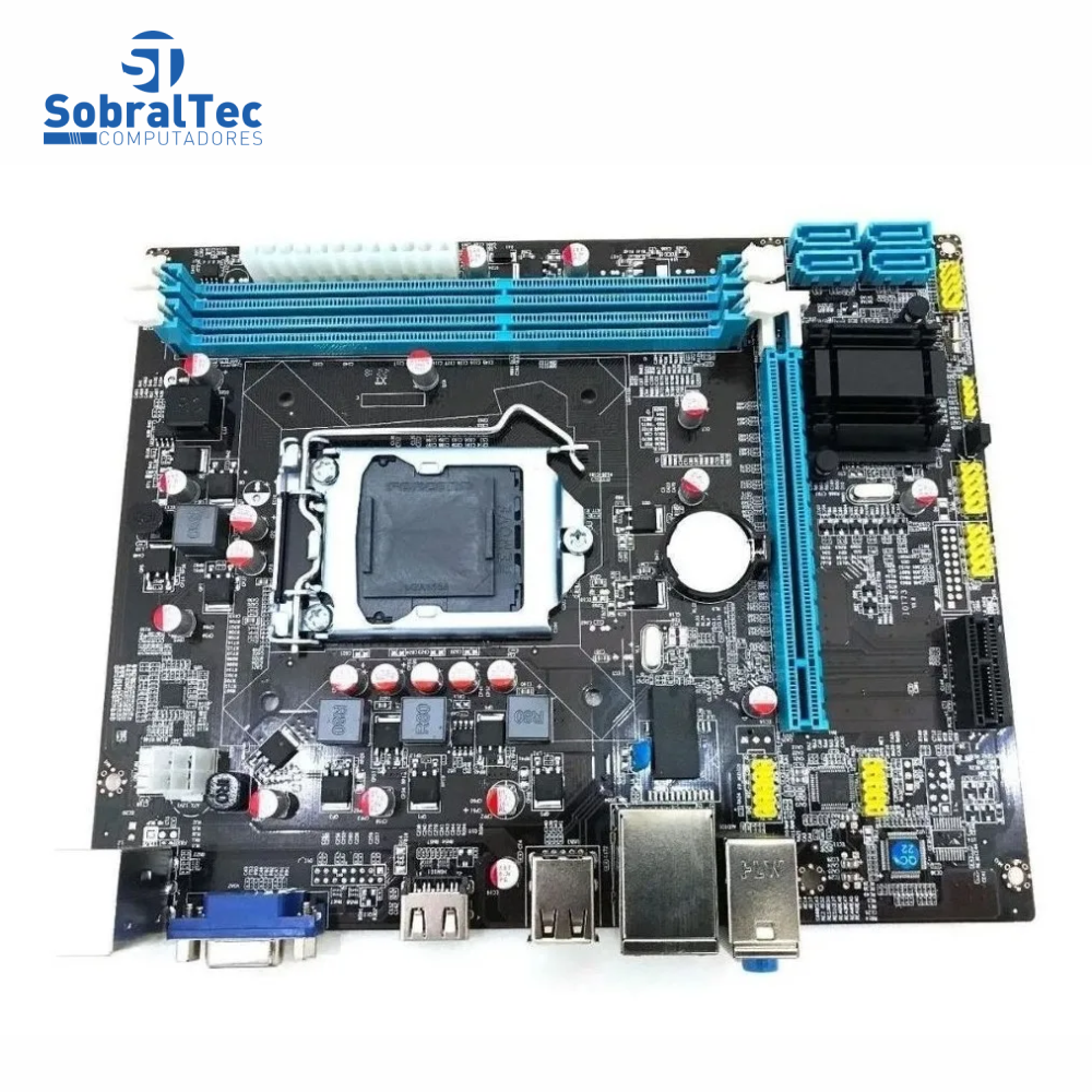 Computador Core i3 3220-H61 Wovibo- HD SSD 256GB T650- Memória 4GB- Gabi MT-11BK