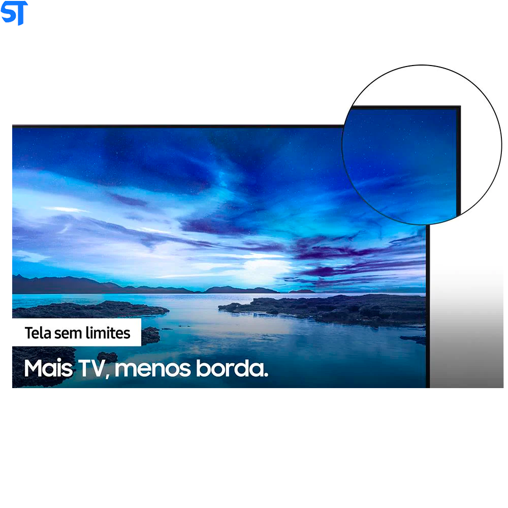Smart TV Samsung 50 UHD 4K 50AU7700, Processador Crystal 4K, Tela sem limites, Visual Livre de Cabos, Alexa Built In - U