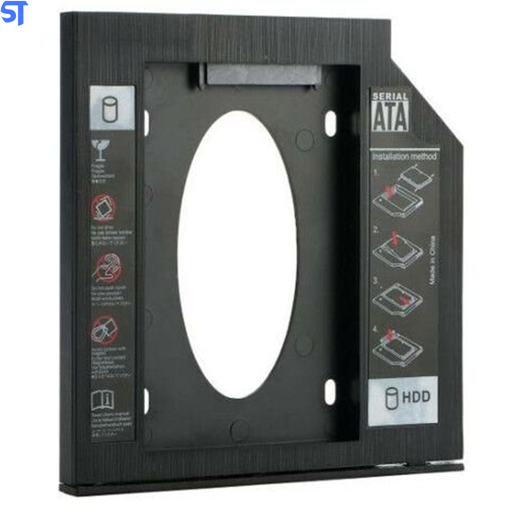 Gaveta Caddy Adaptador Para Segundo HD De Notebook Ou SSD 12.7mm Knup KP-HD022
