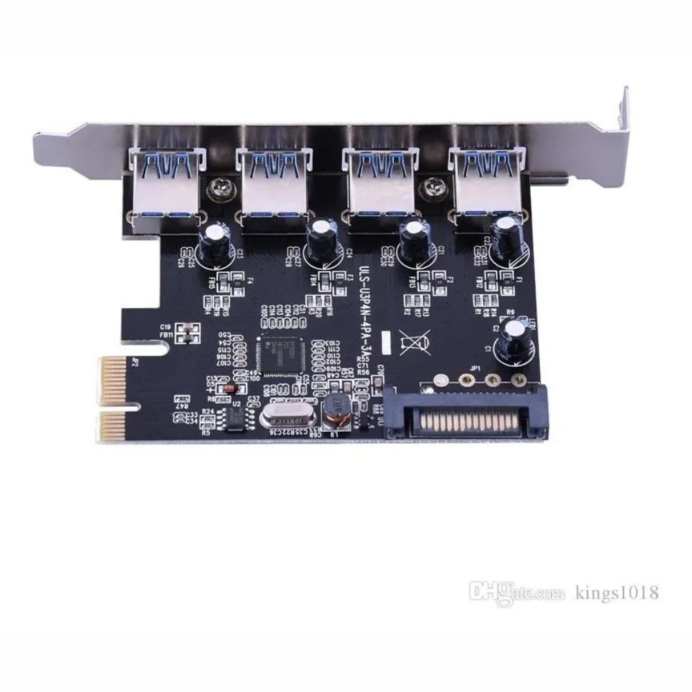 Placa PCI-Express Com 4 Portas USB 3.0 5Gb/s Knup KP-T102