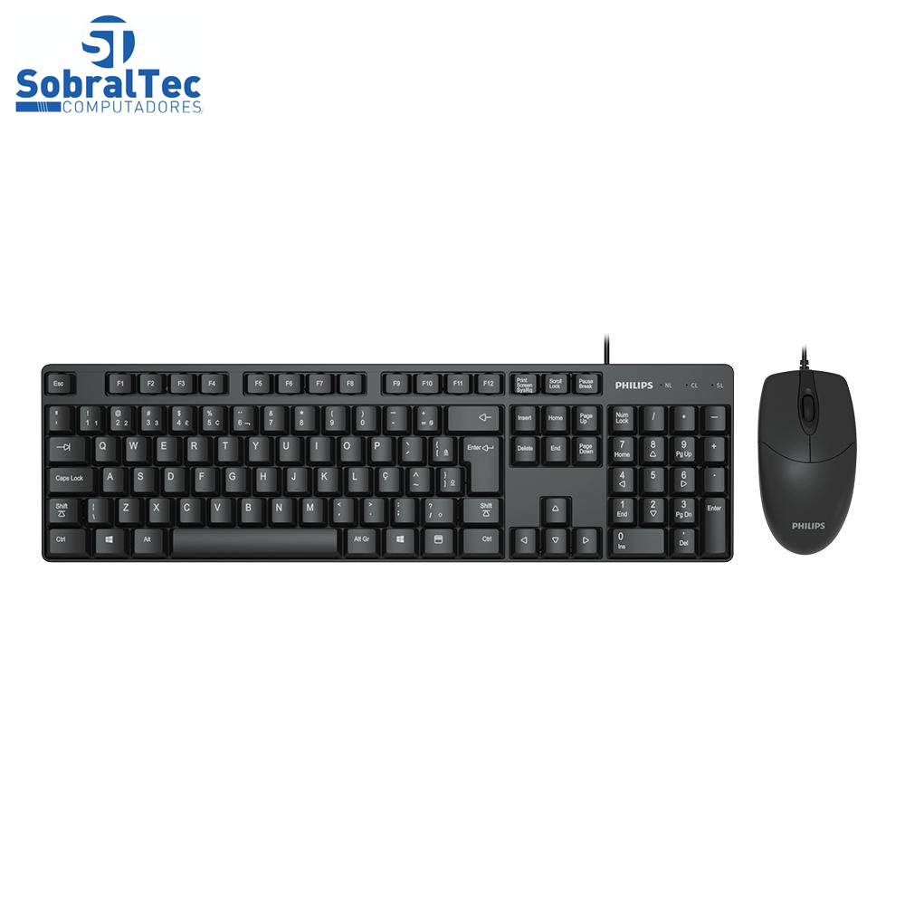 Teclado e Mouse Phillips SPT6254
