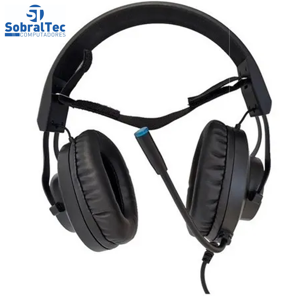 Fone Headset Gamer P2, Stereo e USB, H360, Preto com RGB
